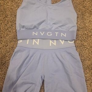 NVGTN Sky Blue Activewear Set